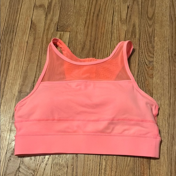 ZYIA Pink Mesh Panel Sports Bra for Intense Workouts - Picture 1 of 11